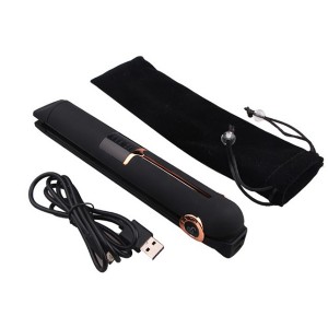 Explosion model wireless USB charging roll straight dual-use electric hair clip / curly hair stick