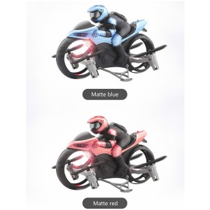 Cheap land and air amphibious remote control motorcycle quadcopter deformed electric flying motorcycle remote control toy