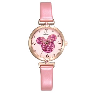 Hot sale Beautiful Pink Diamond Ladies Quartz Watches