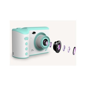 Wholesale children’s camera can take pictures and video 2.8 inch touch screen front and rear dual 800W pixel simulation mini SLR