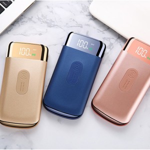 Ultra-thin liquid crystal display polymer power bank 20000 mAh large-capacity power bank supports custom logo