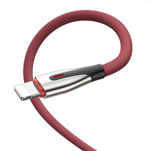 2020 Portable New Product Nylon Braided Zinc Alloy Fast Charging USB Data Line Cable for iPhone Lightning