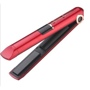 Explosion model wireless USB charging roll straight dual-use electric hair clip / curly hair stick