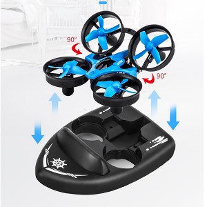 Hot-selling children’s toy airplane, water, land and air three-in-one deformation aircraft, remote control boat