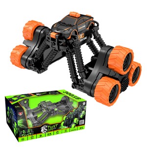 2020 hot style 2.4GHz flexible radio control car rc stunt car with six wheels, Tumbling stunt car