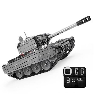 Assembled toys adult puzzle boy intelligence development of metal machinery difficult remote control car charging tank model